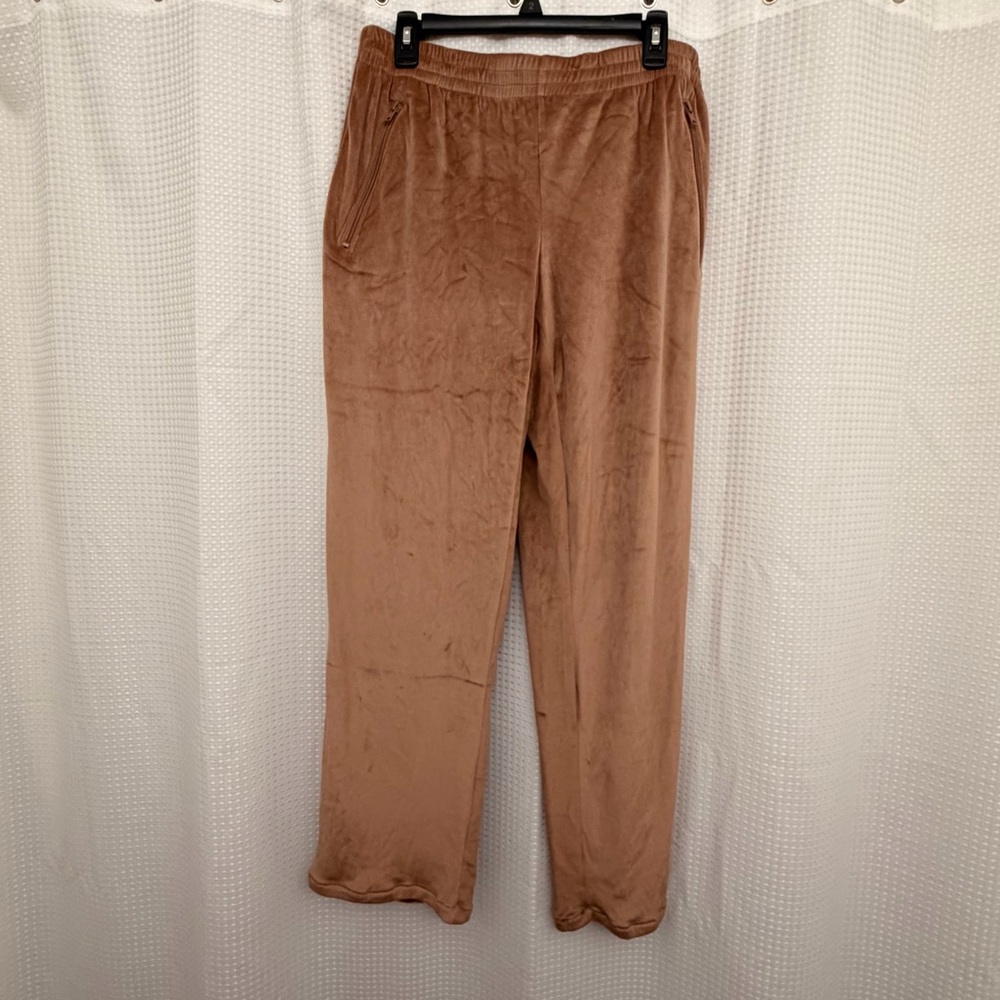 🤎SKIMS VELOUR TRACK PANTS IN SIENNA M - Picture 4 of 7